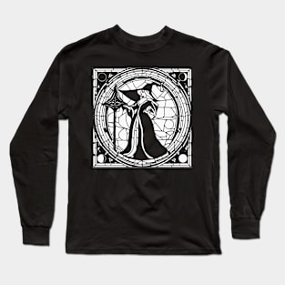 Stained Glass Witch (White) Long Sleeve T-Shirt